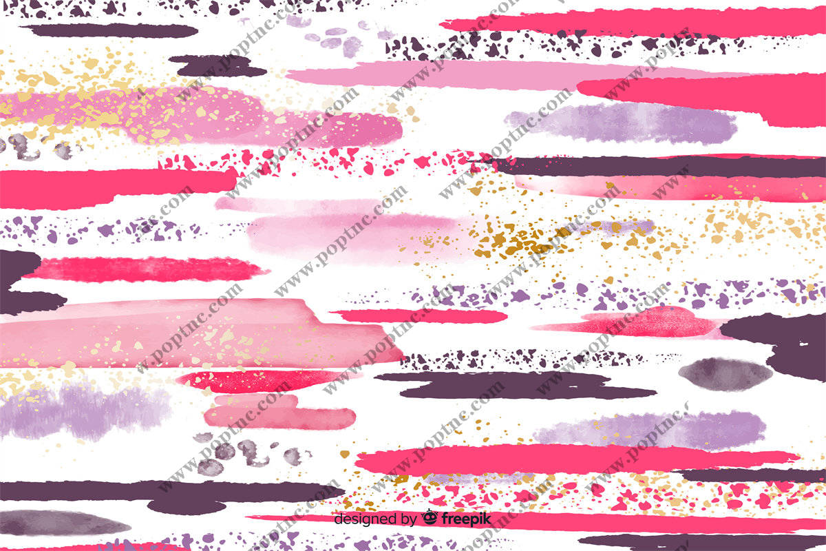 时尚多彩水彩条纹面料印花服装设计