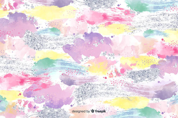 梦幻色彩水彩画风格服装印花面料设计