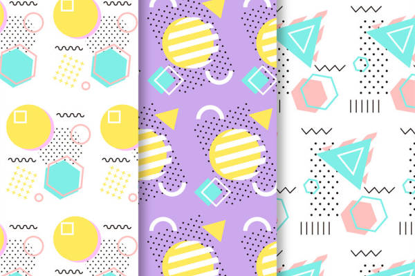 多彩几何图案面料印花,打造时尚个性服装印花设计