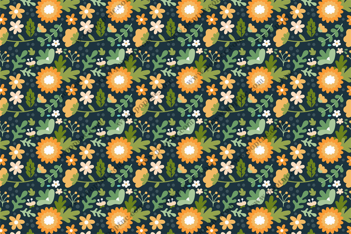 春日田园风面料印花:清新自然服装印花设计