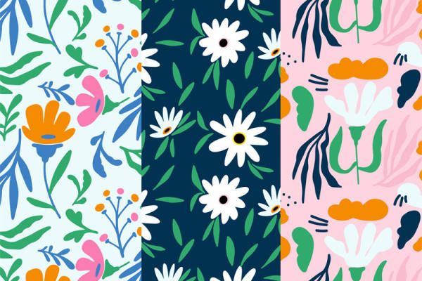 春日花卉图案服装印花面料:时尚与自然的完美结合