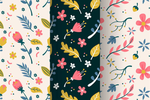 春日花卉图案面料印花，打造清新自然风格服装印花