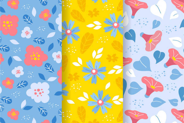 春日花卉图案面料印花，点亮你的服装印花设计