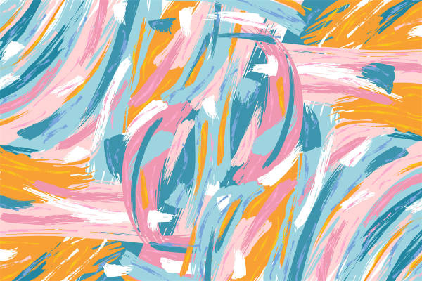 活力四射的抽象艺术服装印花，点亮你的时尚生活