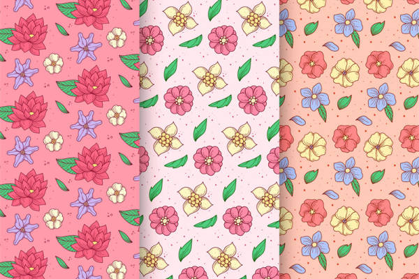 春日花卉图案面料印花：时尚服装印花设计灵感