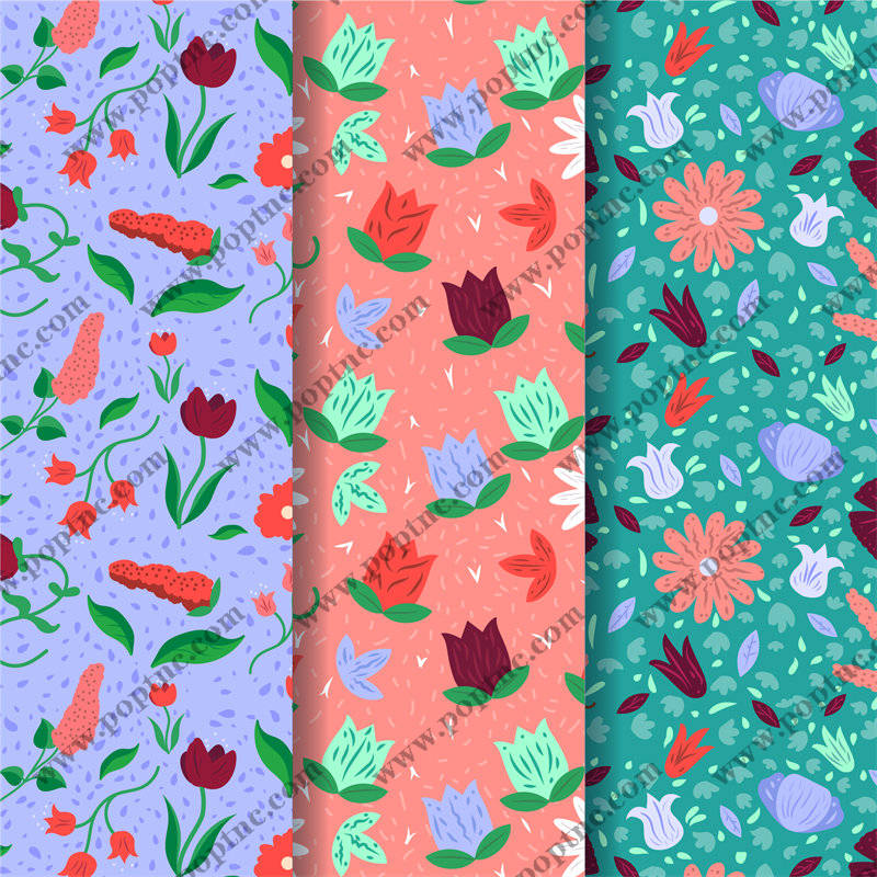 春日花园系列:多彩花卉面料印花服装