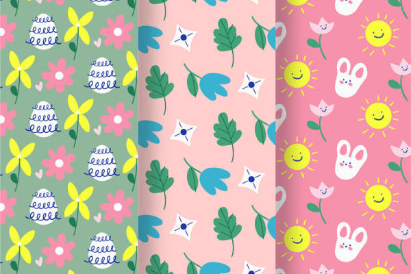 探索春日活力：多彩花卉与动物图案服装印花面料