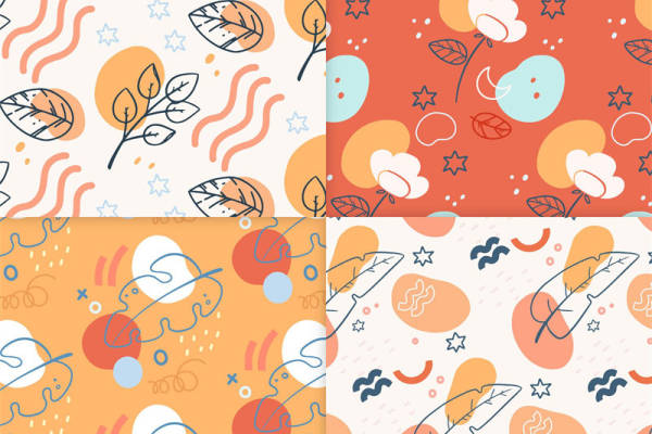 探索自然之美：秋季树叶与星空主题面料印花服装