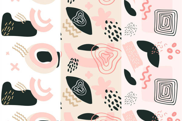 抽象艺术风格面料印花：现代服装印花设计灵感