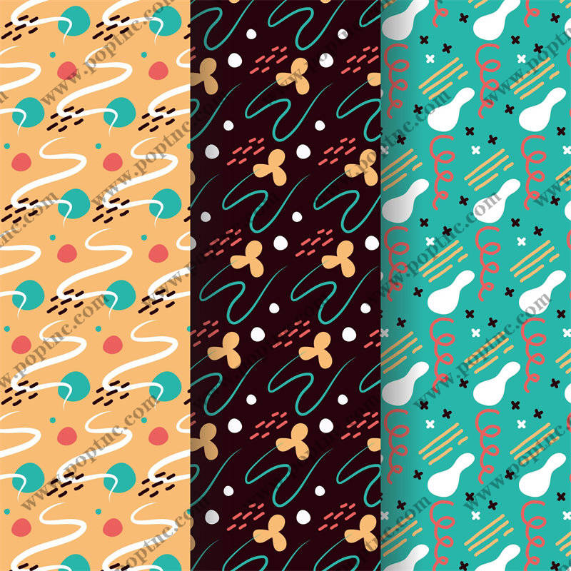 探索时尚新趋势:多彩抽象图案服装印花面料