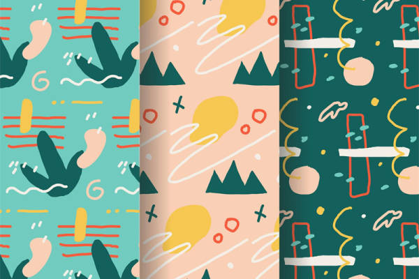 探索自然之美：抽象几何图案服装印花面料