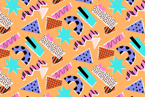 活力四射的几何图案面料印花，点亮你的服装