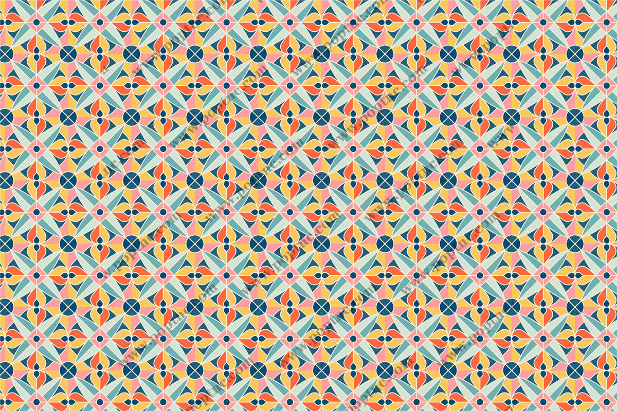 探索多彩几何图案的面料印花,打造独特服装印花设计