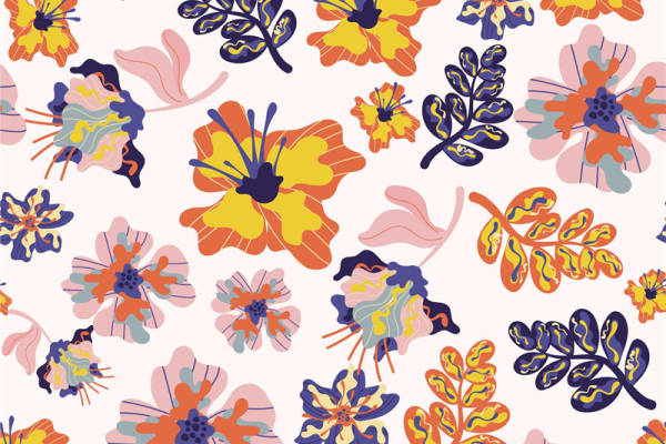 春意盎然的花卉面料印花,点亮你的服装印花设计