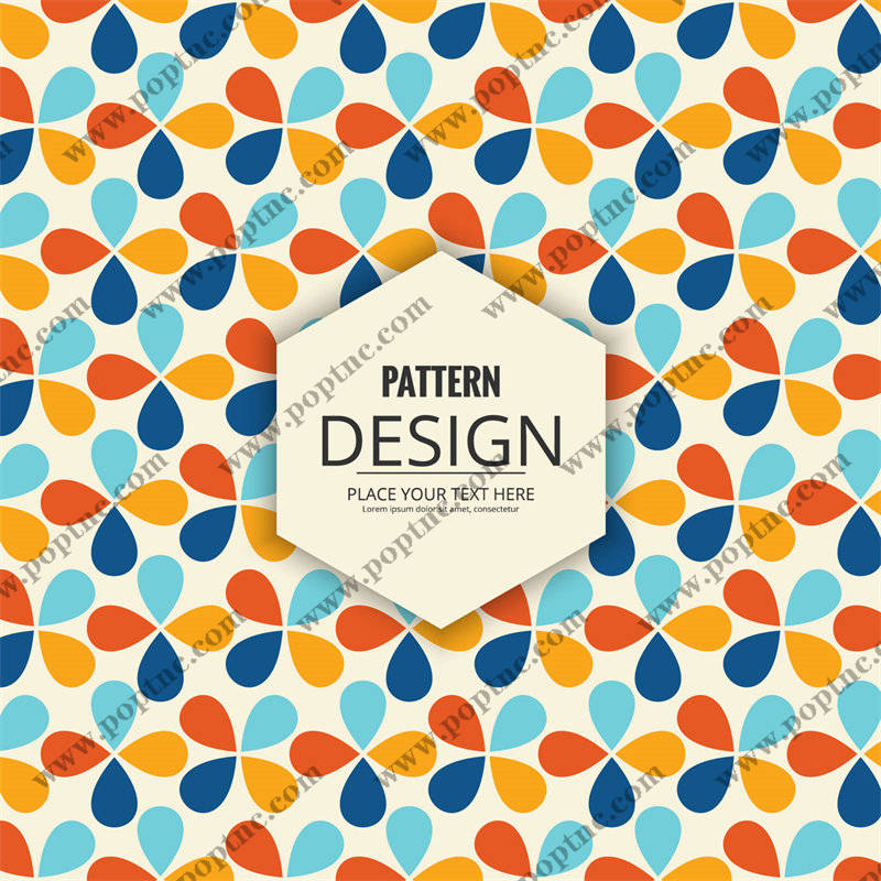 活力四射的几何图案服装印花设计