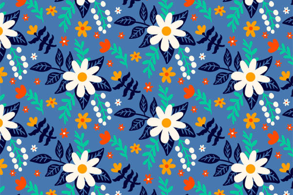 春日花卉图案服装印花面料:活力与自然的完美结合