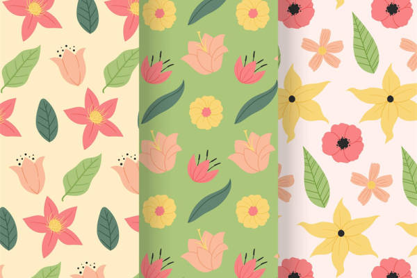 春日花园系列:清新自然风格面料印花服装印花设计