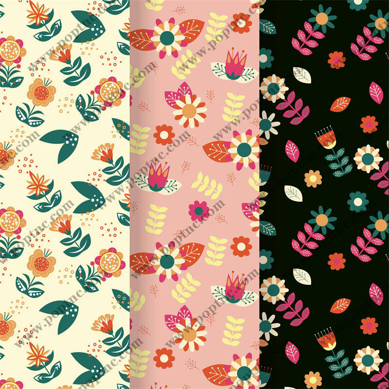 探索自然之美:多彩花卉面料印花服装印花设计