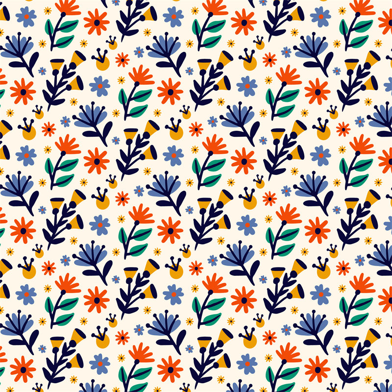 春日花园:多彩花卉面料印花服装设计