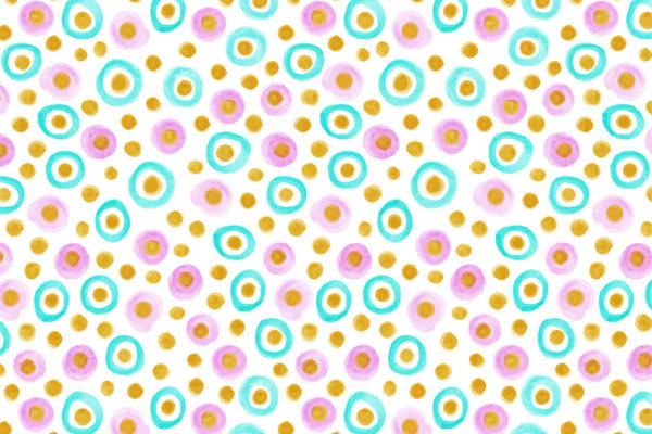 时尚多彩圆点服装印花面料设计