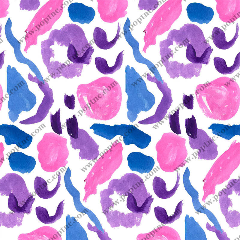 绚丽多彩水彩花卉面料印花,打造春夏时尚服装印花