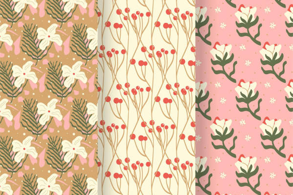 春日花卉图案面料印花,为服装增添自然之美