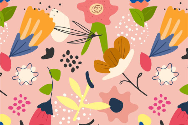 春日花卉图案服装印花面料：时尚与自然的完美结合