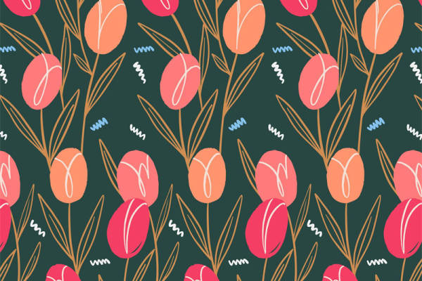 春日花园风格面料印花，为服装增添自然之美