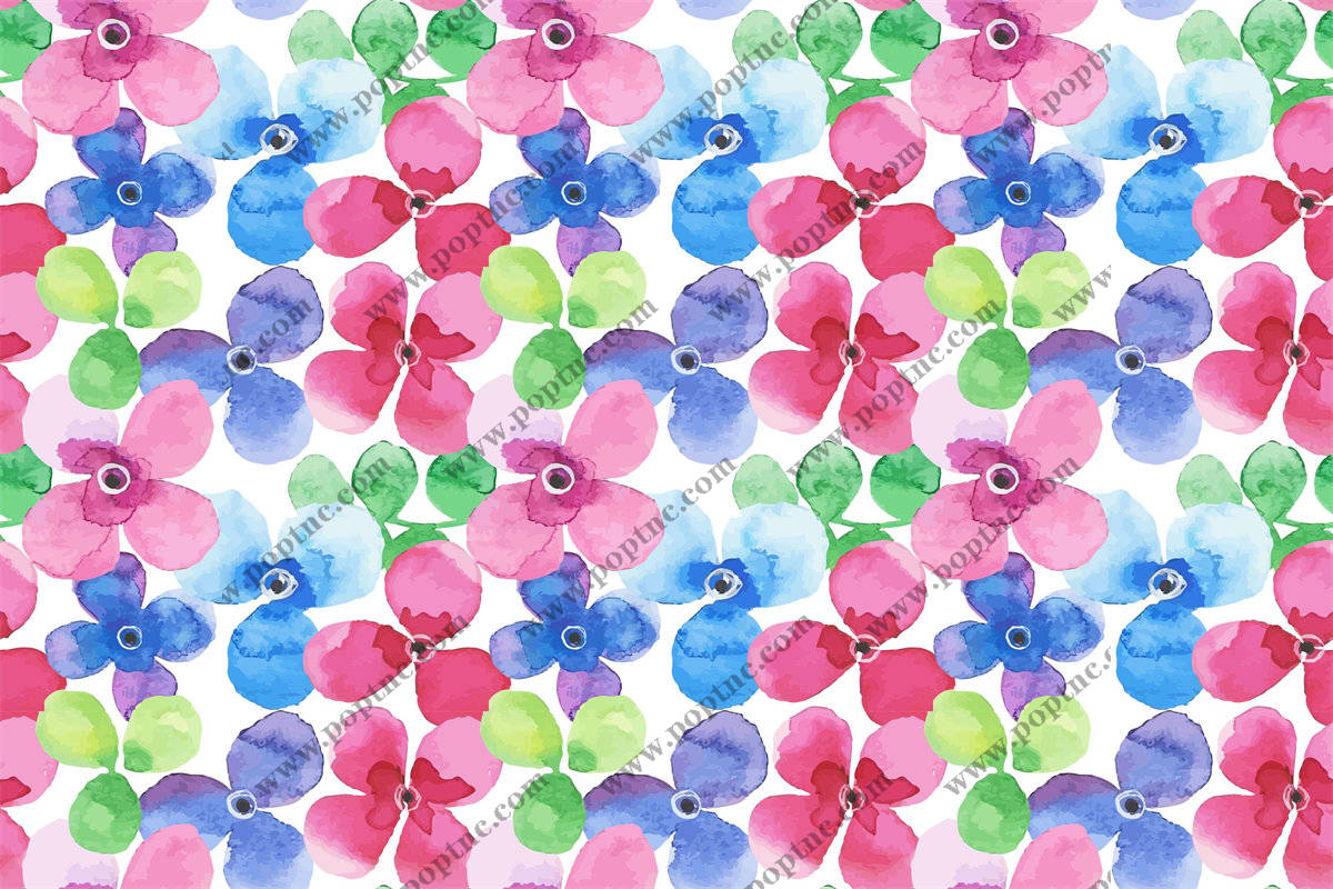 多彩水彩花卉面料印花,为服装增添自然之美