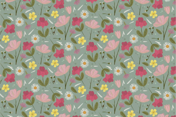 春日花园灵感:多彩花卉面料印花服装