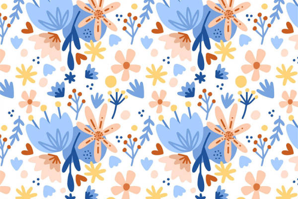 春日清新花卉面料印花,打造自然风格服装印花设计