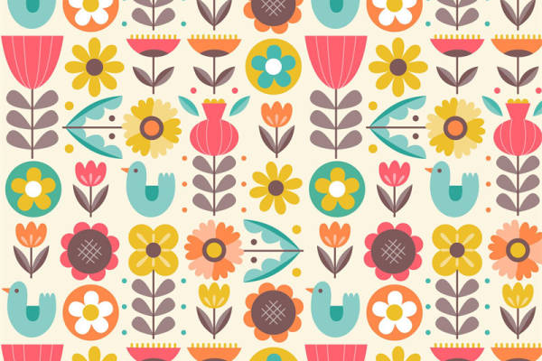 春日田园风面料印花，为服装增添自然色彩