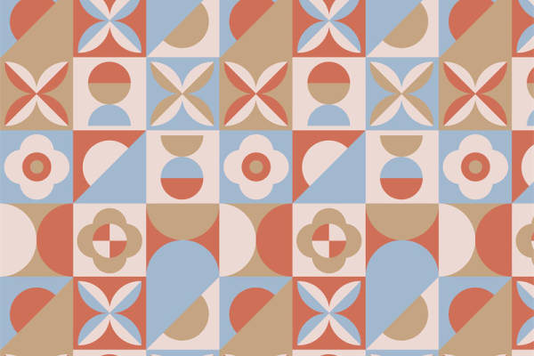 复古几何图案面料印花,打造经典服装印花风格