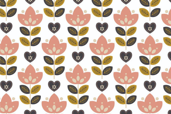 春日浪漫花卉图案服装印花面料设计