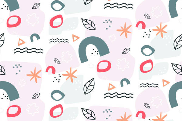 时尚几何图案服装印花面料设计