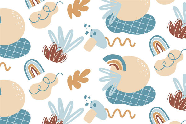 春日清新风格服装印花：柔和色调与自然元素的完美结合