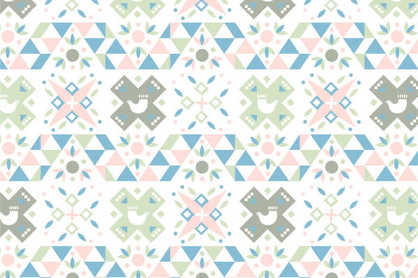 春日田园风格面料印花 清新自然服装印花设计