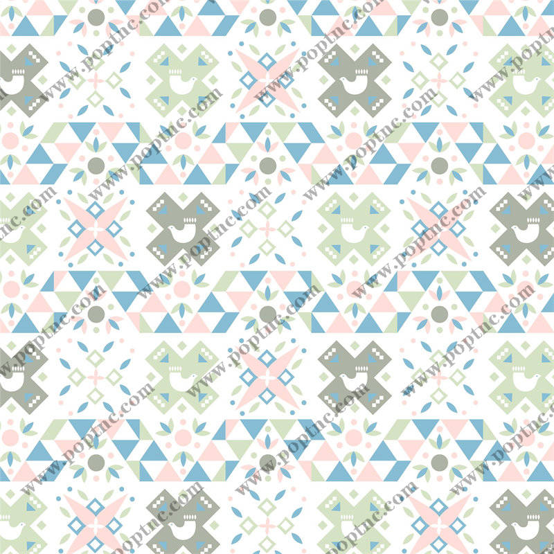 春日田园风格面料印花 清新自然服装印花设计