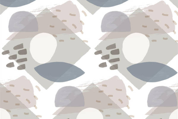 现代简约风格服装印花:抽象几何图案面料印花设计