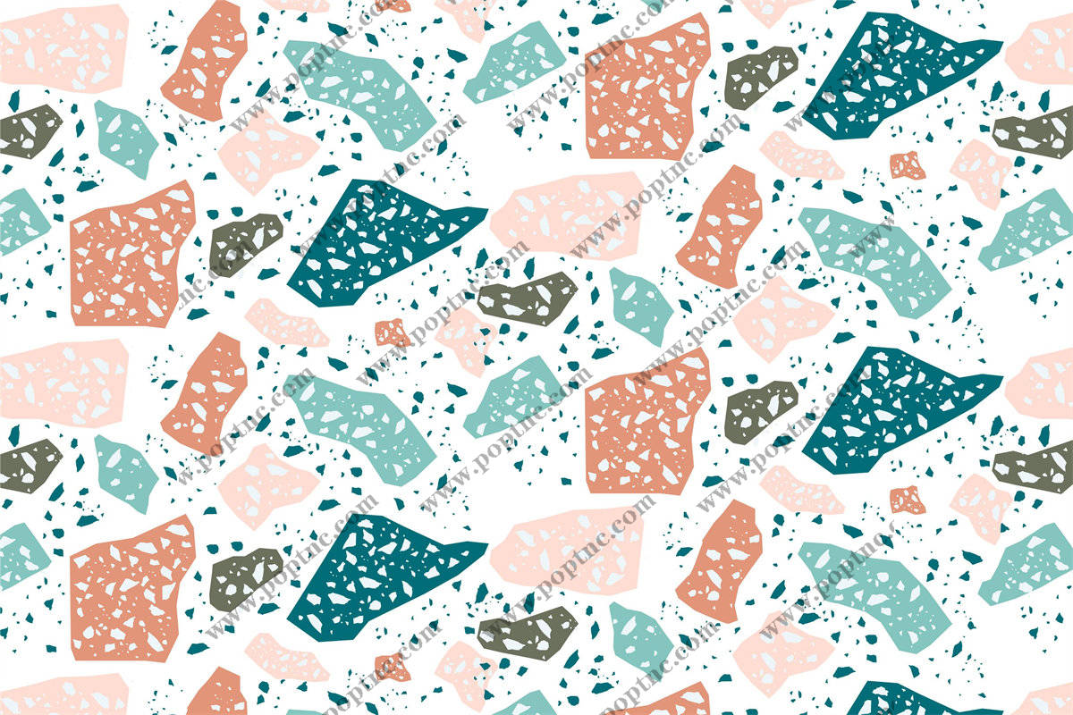 时尚抽象几何图案服装印花面料设计