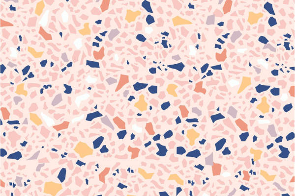 时尚多彩抽象几何服装印花面料设计