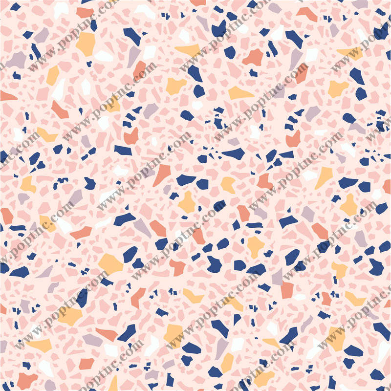 时尚多彩抽象几何服装印花面料设计