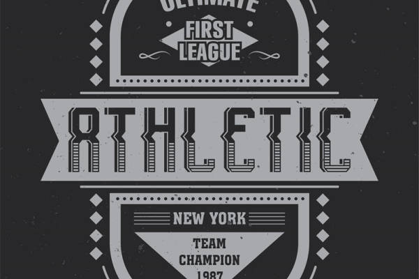 复古风格裁片印花服装：纽约终极冠军1987年纪念款