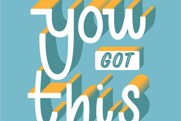 激励人心的3D立体服装印花设计：'You Got This'裁片印花