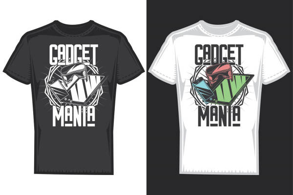 探索未来科技感的裁片印花服装印花T恤设计