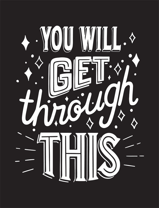 激励人心的裁片印花服装：'You Will Get Through This'