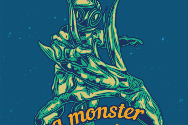 深海探险主题裁片印花服装，展现神秘海洋生物魅力