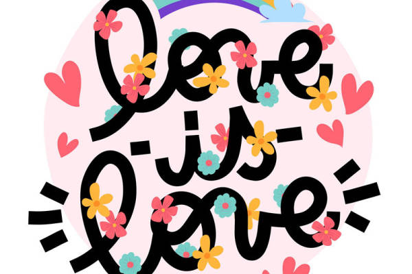 彩虹花朵爱心裁片印花服装，传递爱与希望的时尚选择