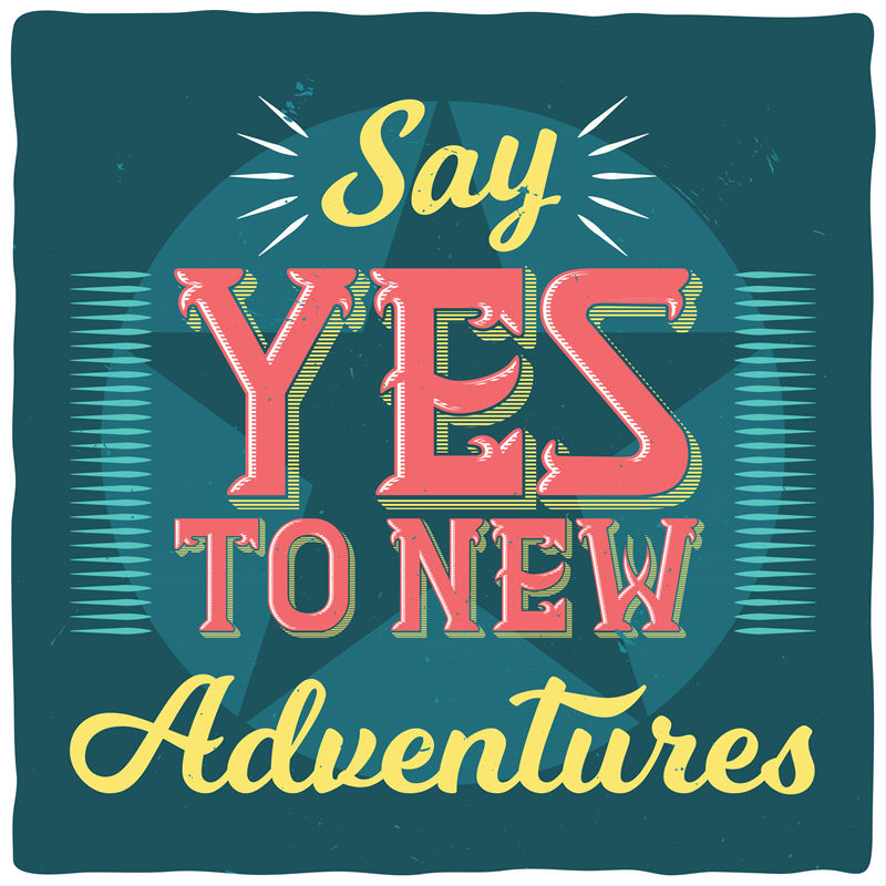 探索新旅程的裁片印花服装：勇敢说YES