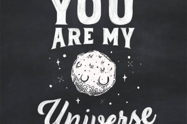 浪漫宇宙主题裁片印花服装：你是我的宇宙
